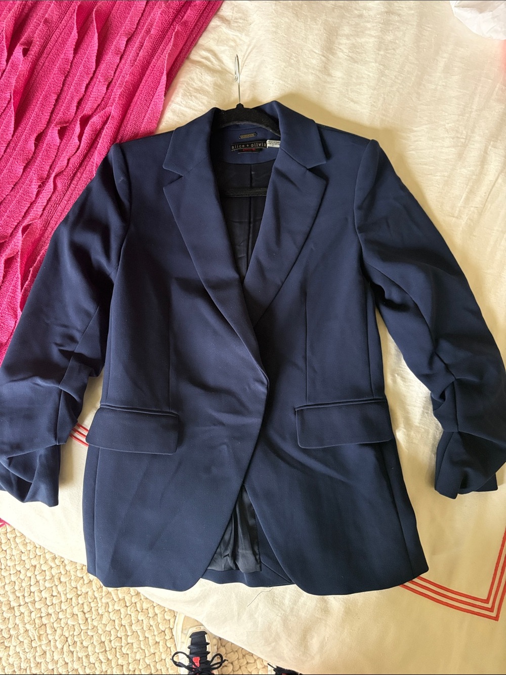 Alice + Olivia Navy Blazer